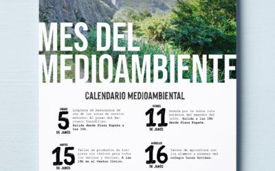 Calendario de eventos en el mes del medioambiente