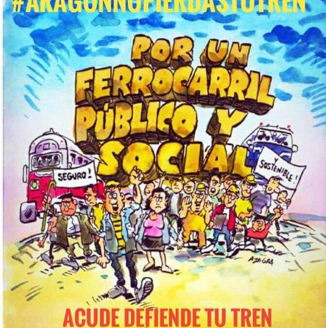 Convocada una nueva concentración en defensa del ferrocarril el próximo domingo 18 de abril a las 9:30 horas