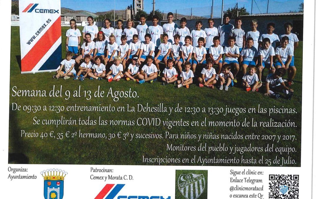 Clinic de fútbol 2021 de Morata de Jalón