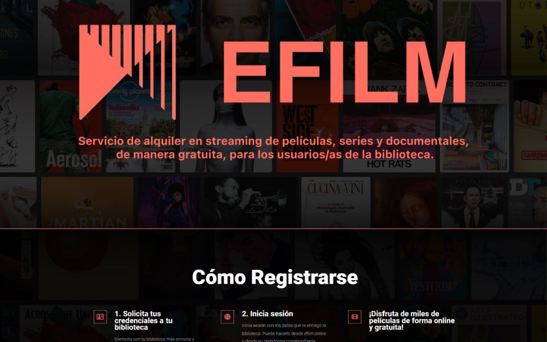 NUEVO SERVICIO DE LA BIBLIOTECA: Plataforma eFilm